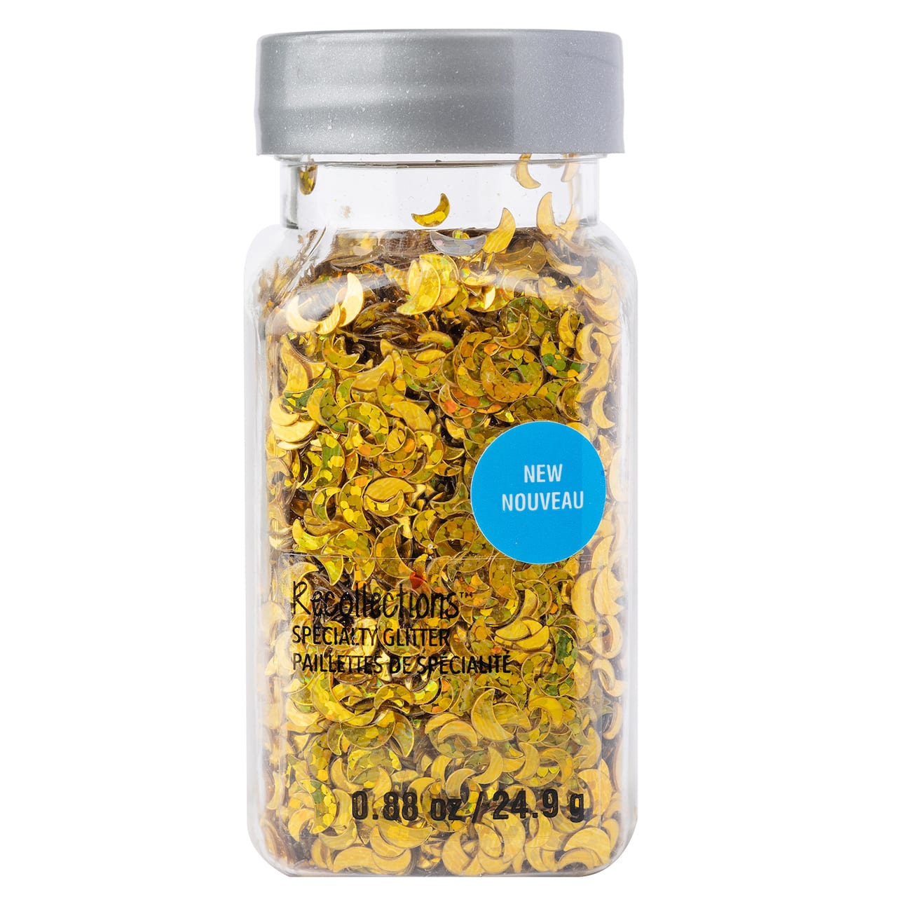 12 Pack: Gold Totally Rad Crescent Specialty Glitter by Recollections™